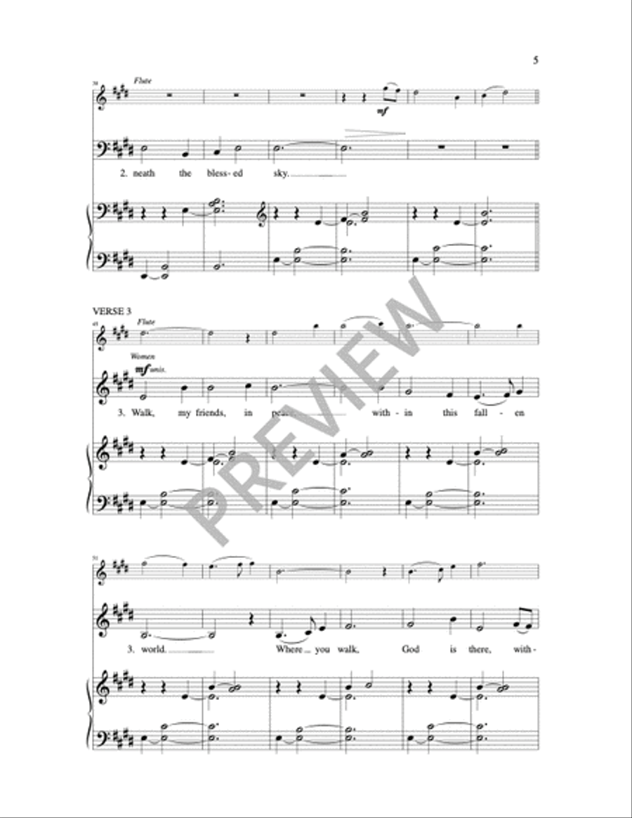 Go My Friends in Grace 4-Part scores gallery preview page 3