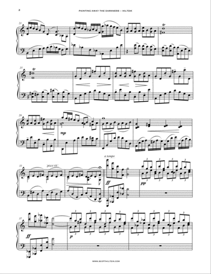 Painting Away The Darkness Piano Solo scores gallery preview page 3