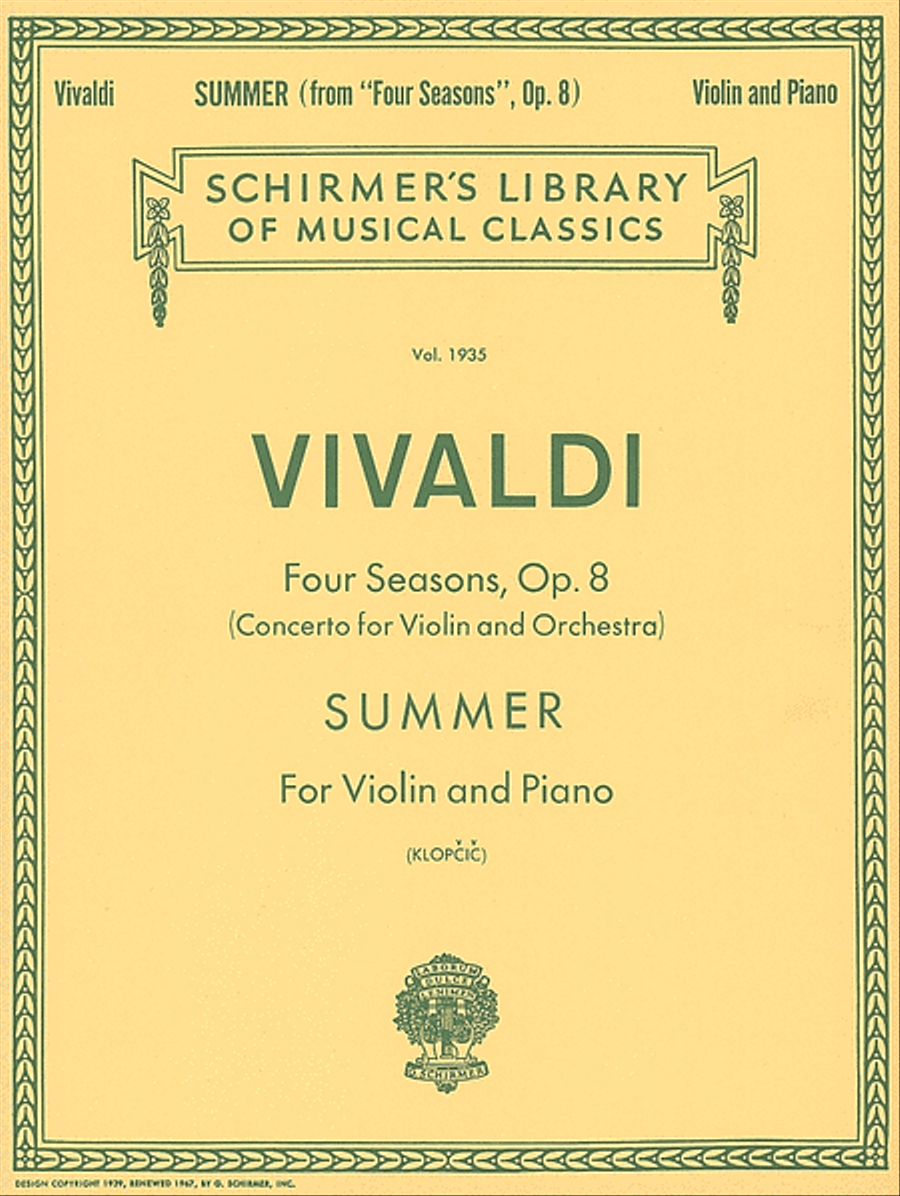 Summer Violin Solo scores gallery preview page 1