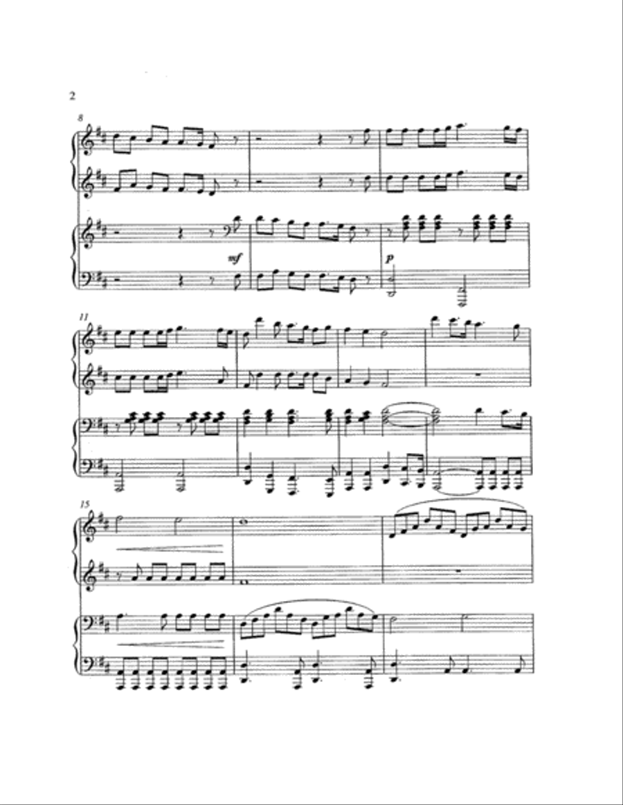 Joy to the World Piano scores gallery preview page 2