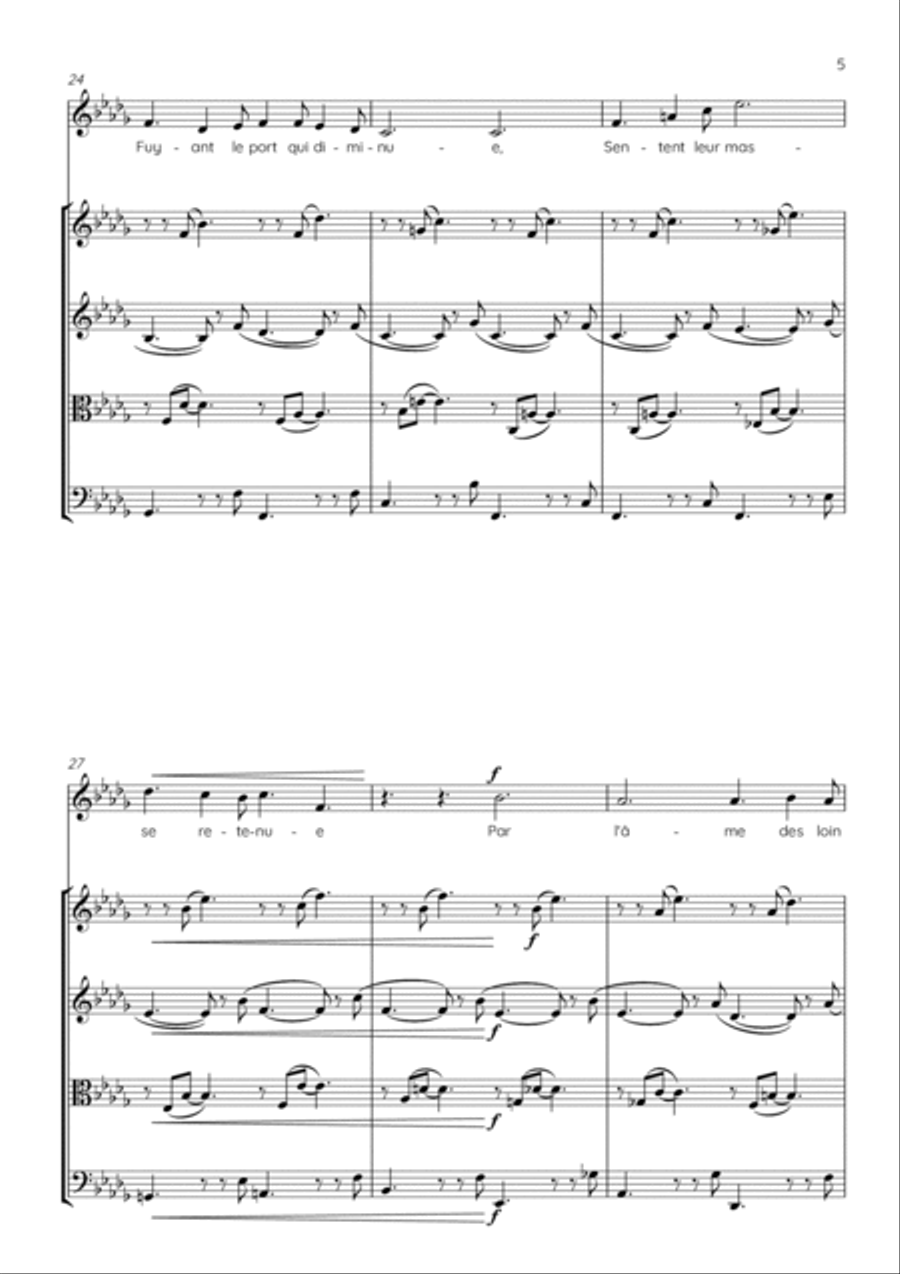 Les Berceaux String Quartet scores gallery preview page 5