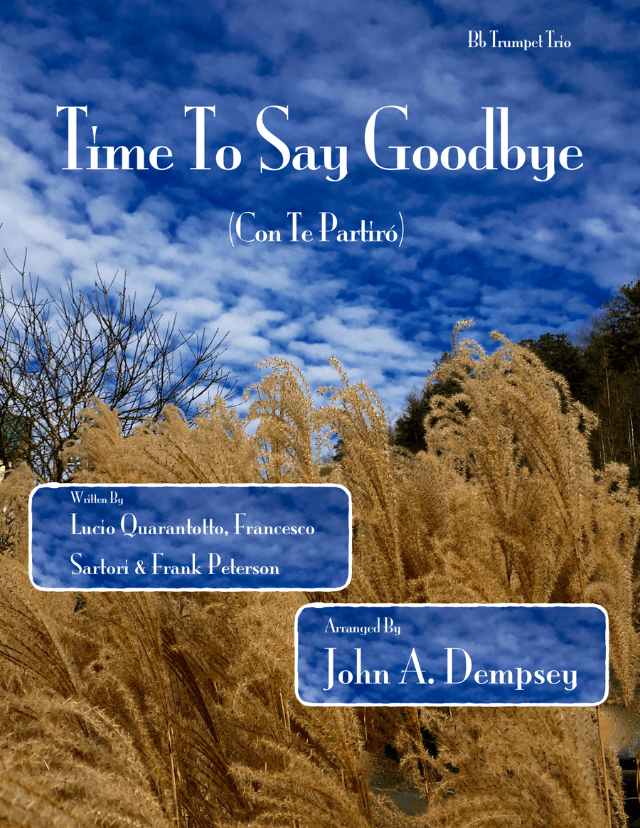 Time To Say Goodbye Trumpet Trio scores gallery preview page 1