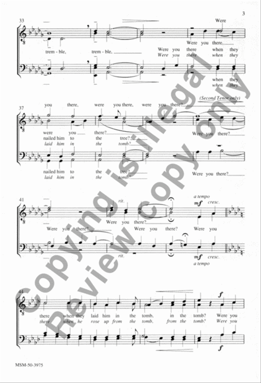Were You There TTBB scores gallery preview page 4