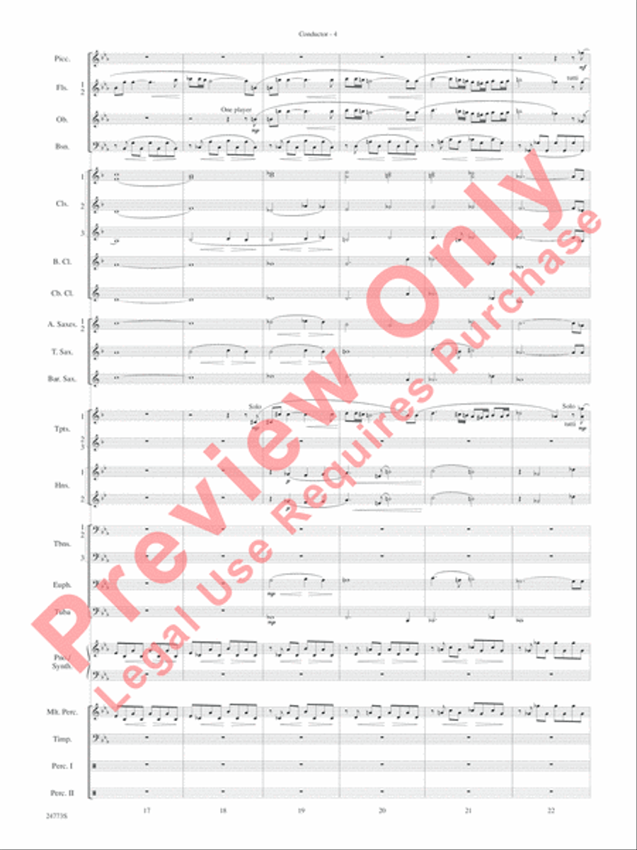 Suite from The Star Wars Epic - Part II Concert Band scores gallery preview page 7