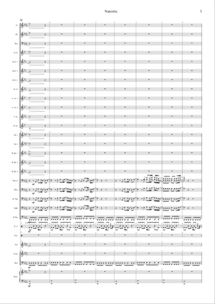 Narcotic Concert Band scores gallery preview page 3