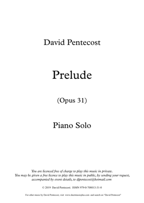 Prelude, Opus 31