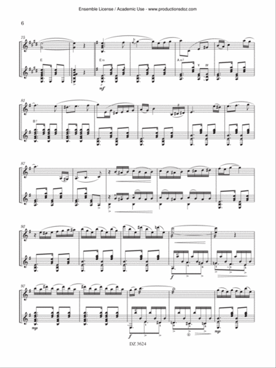 3 Canzoni napoletane Classical Guitar scores gallery preview page 6