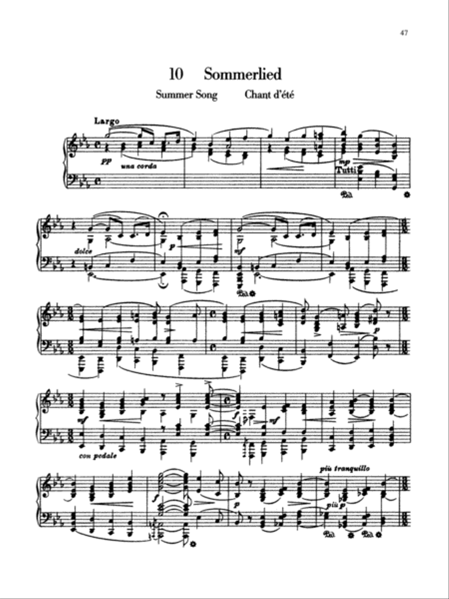 Sibelius: Ten Pieces, Op. 58 Piano Solo scores gallery preview page 1