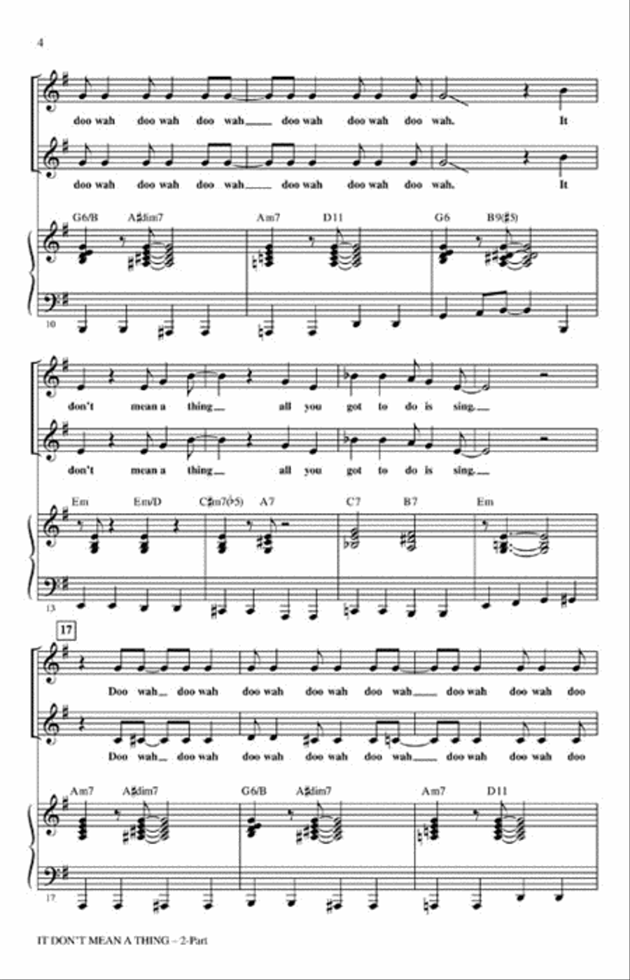 It Don't Mean a Thing 2-Part scores gallery preview page 3