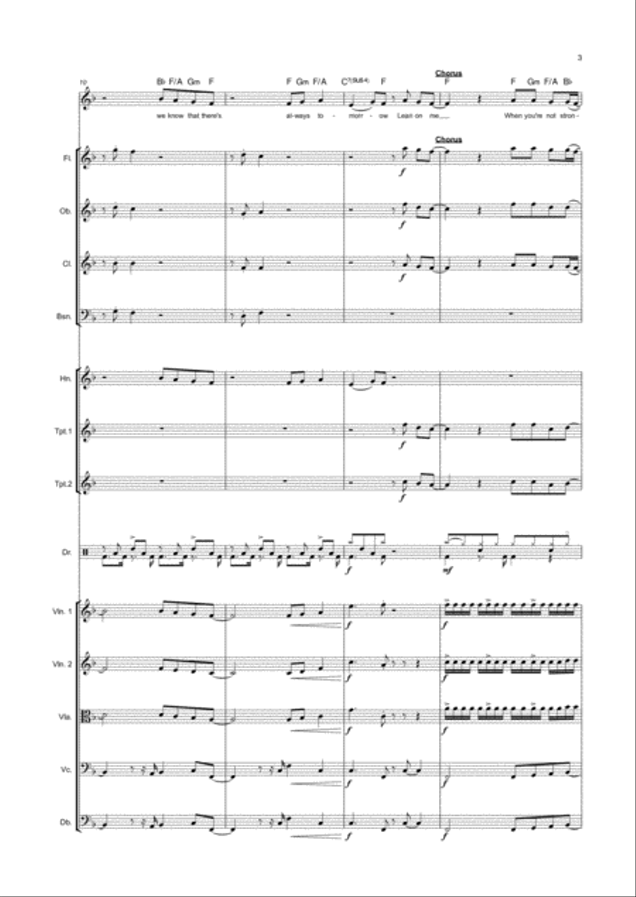 Lean On Me Large Ensemble scores gallery preview page 3