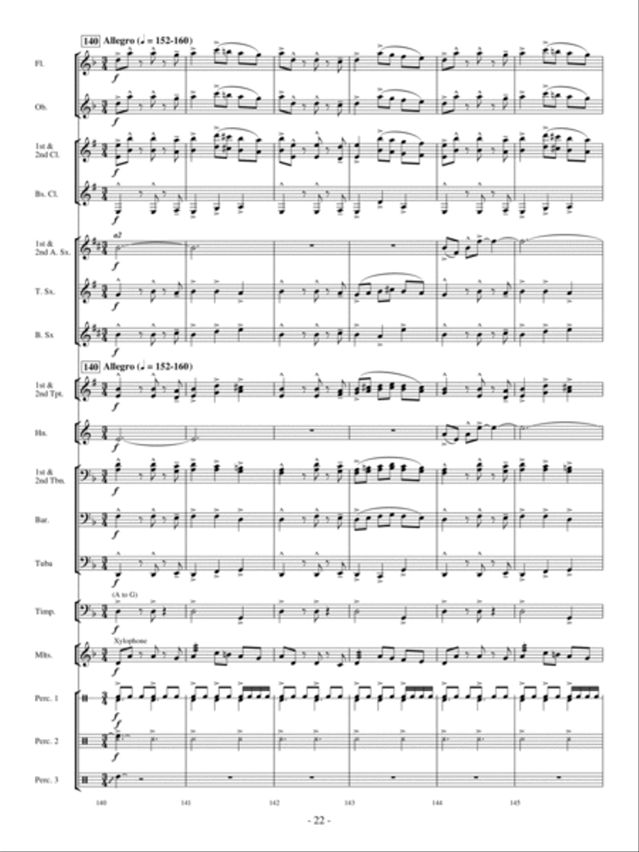The Phantom Train Concert Band scores gallery preview page 21