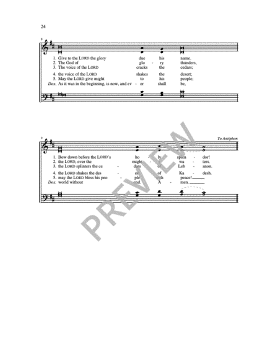 Communion Antiphons for Christmas 4-Part scores gallery preview page 15