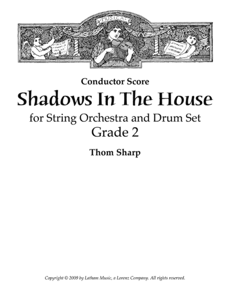 Shadows in the House for String Orchestra and Drum Set - Score image number null