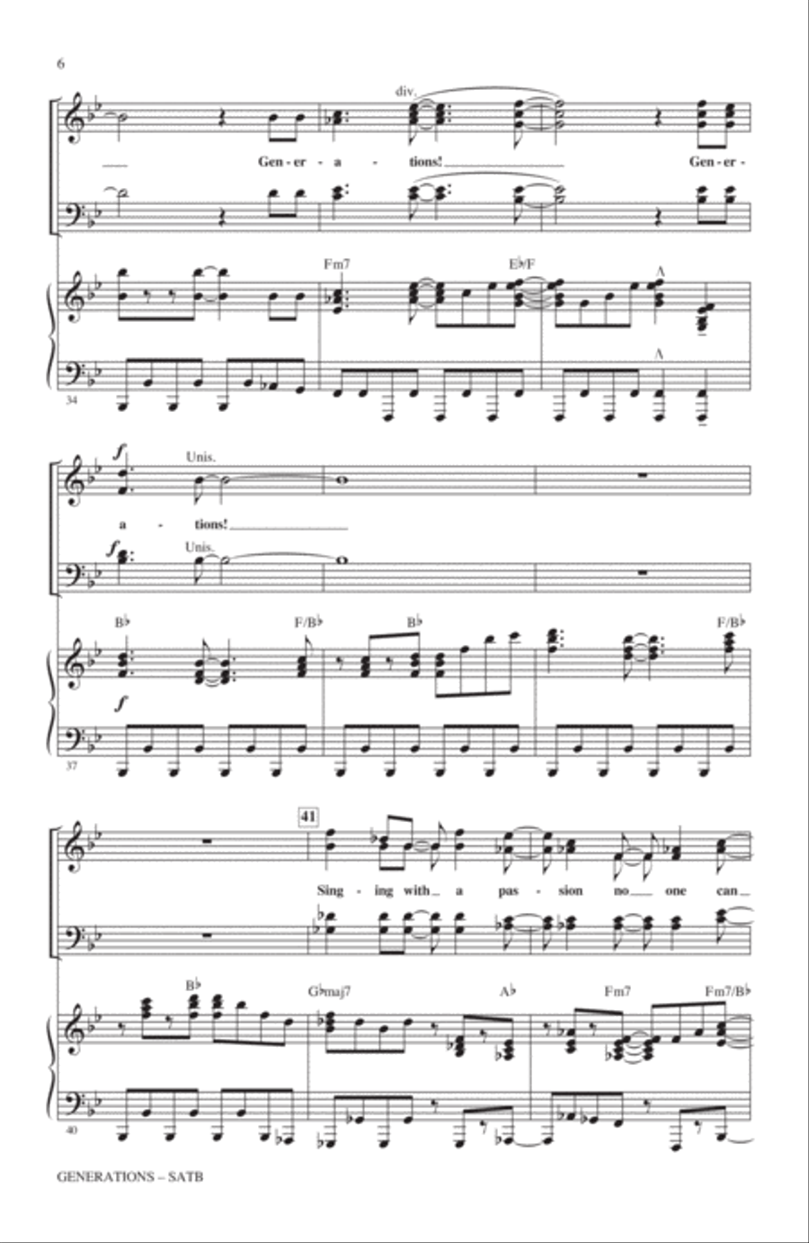 Generations 4-Part scores gallery preview page 5