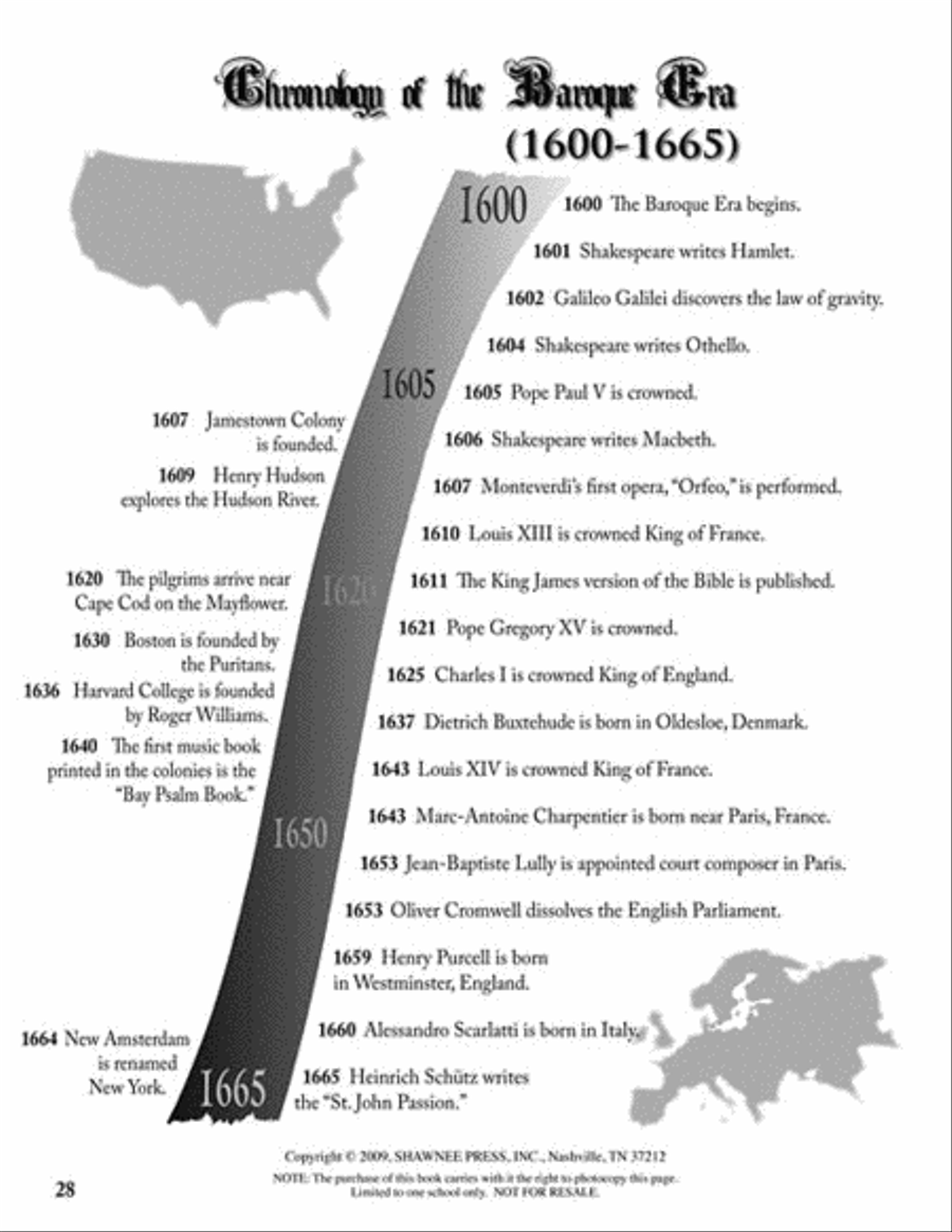 Five Minutes to Music History – Fun and Easy-to-Teach Lessons for the Four Musical Eras Choir scores gallery preview page 6