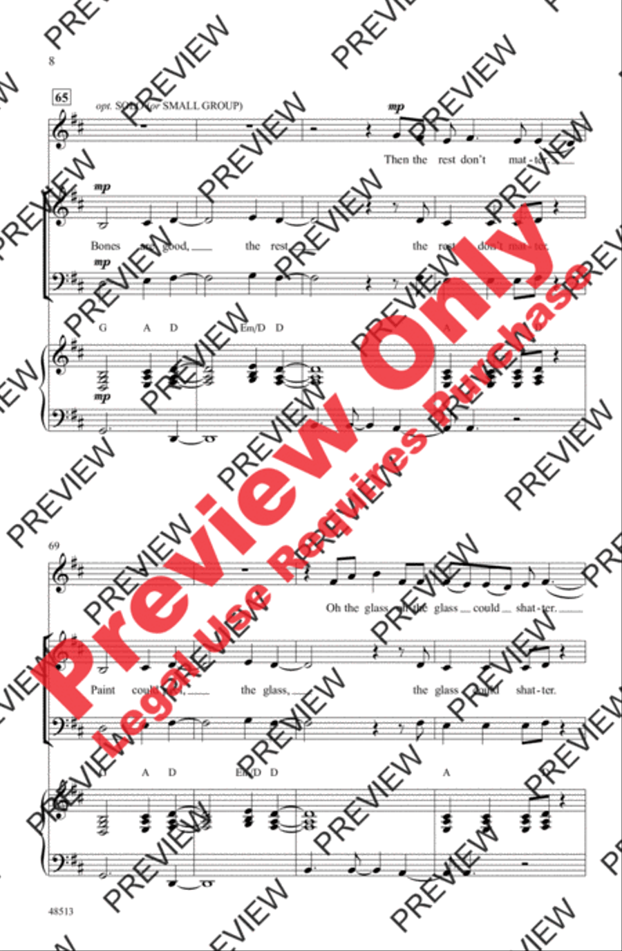 The Bones 4-Part scores gallery preview page 8