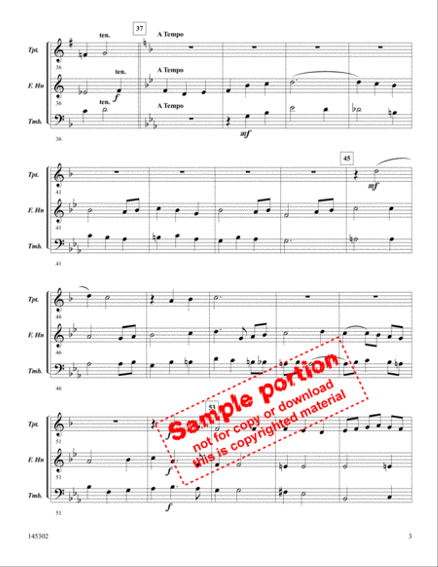 In The Garden In The Garden Brass Trio scores gallery preview page 3