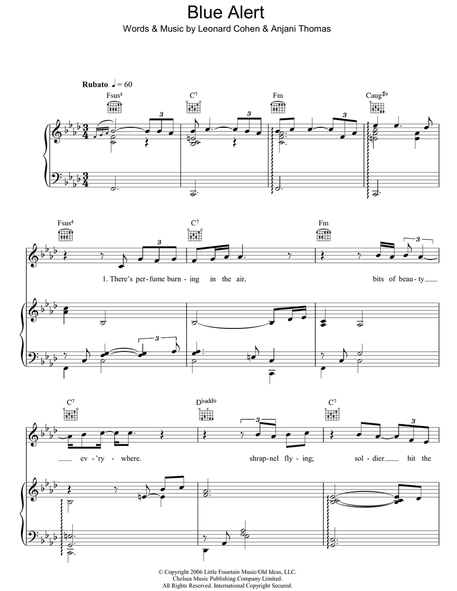 Blue Alert Blue Alert Acoustic Guitar scores gallery preview page 1
