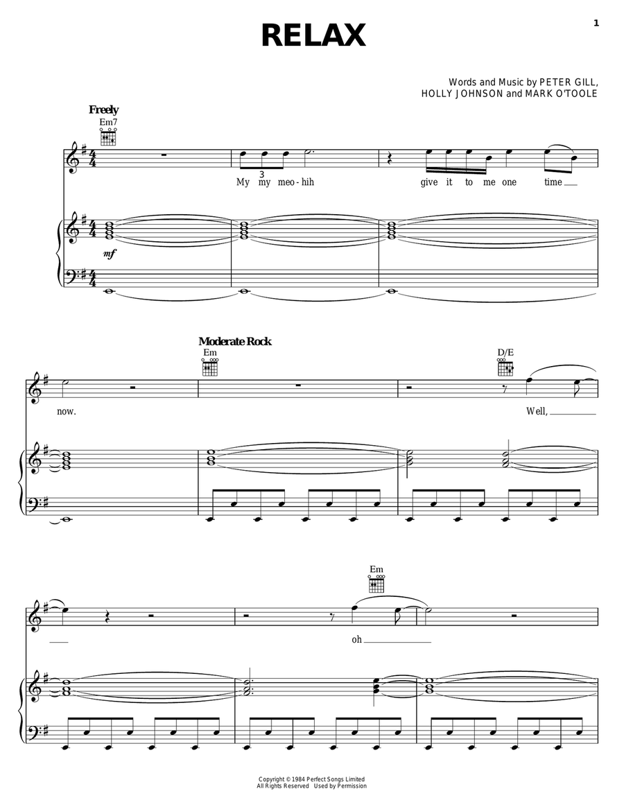 Relax Relax Acoustic Guitar scores gallery preview page 1