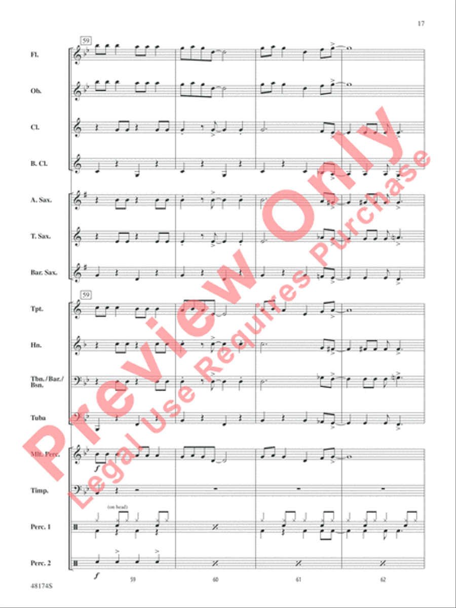 Swingin' Wonderland Concert Band scores gallery preview page 18