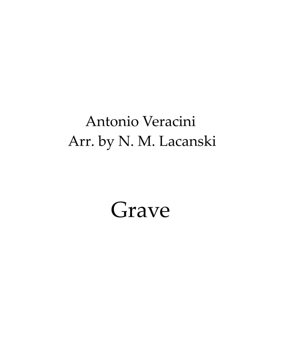 Grave Alto Saxophone scores gallery preview page 1