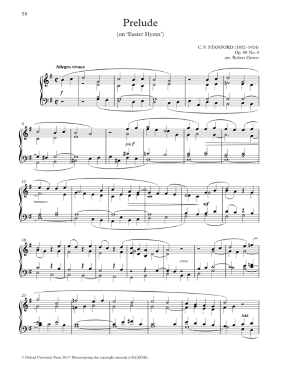Oxford Book of Lent and Easter Organ Music for Manuals Organ Solo scores gallery preview page 58