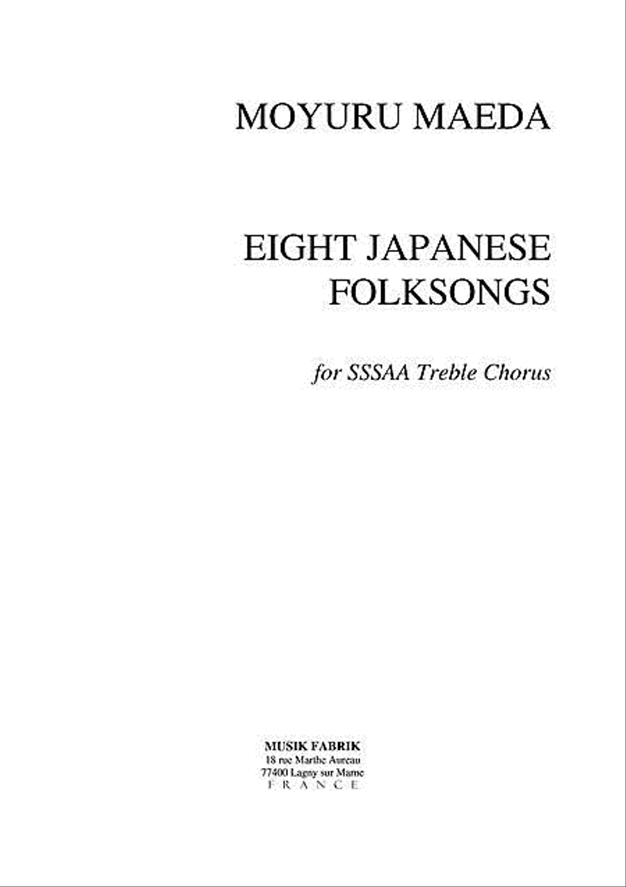 8 Japanese Folksongs Choir scores gallery preview page 1