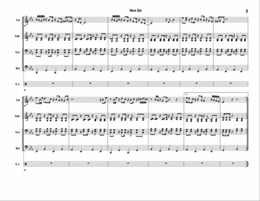 Halfa Sun for Steel Band (Full Band Arrangement) Steel Drum Band scores gallery preview page 3