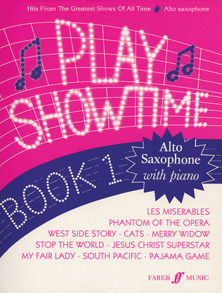 Book cover for Play Showtime for Alto Saxophone, Book 1