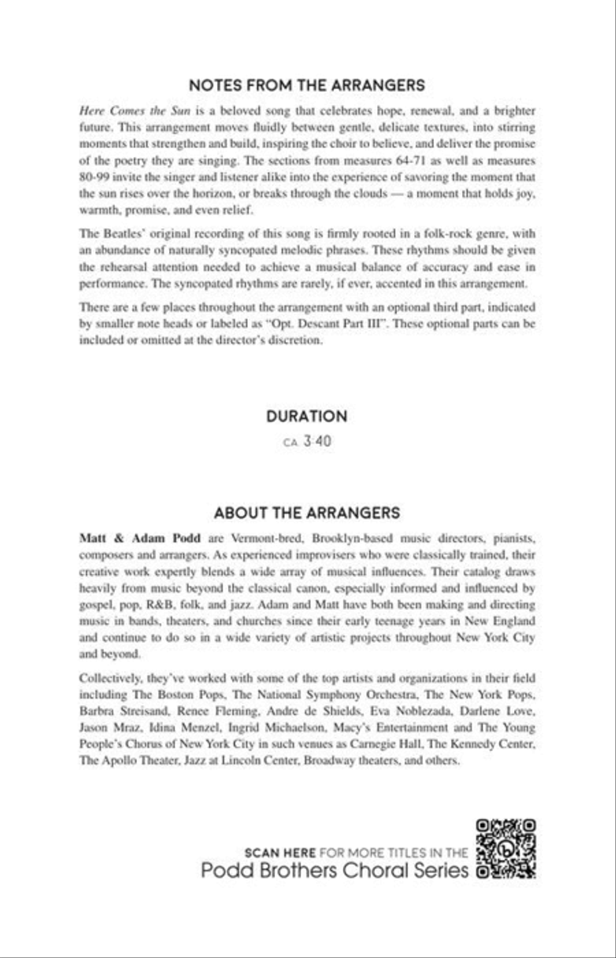 Here Comes the Sun 3-Part scores gallery preview page 3