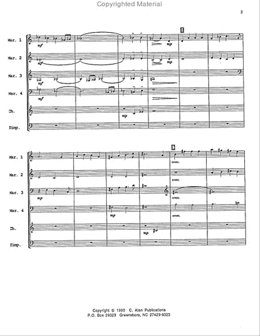 Birth of a King Percussion Ensemble scores gallery preview page 3