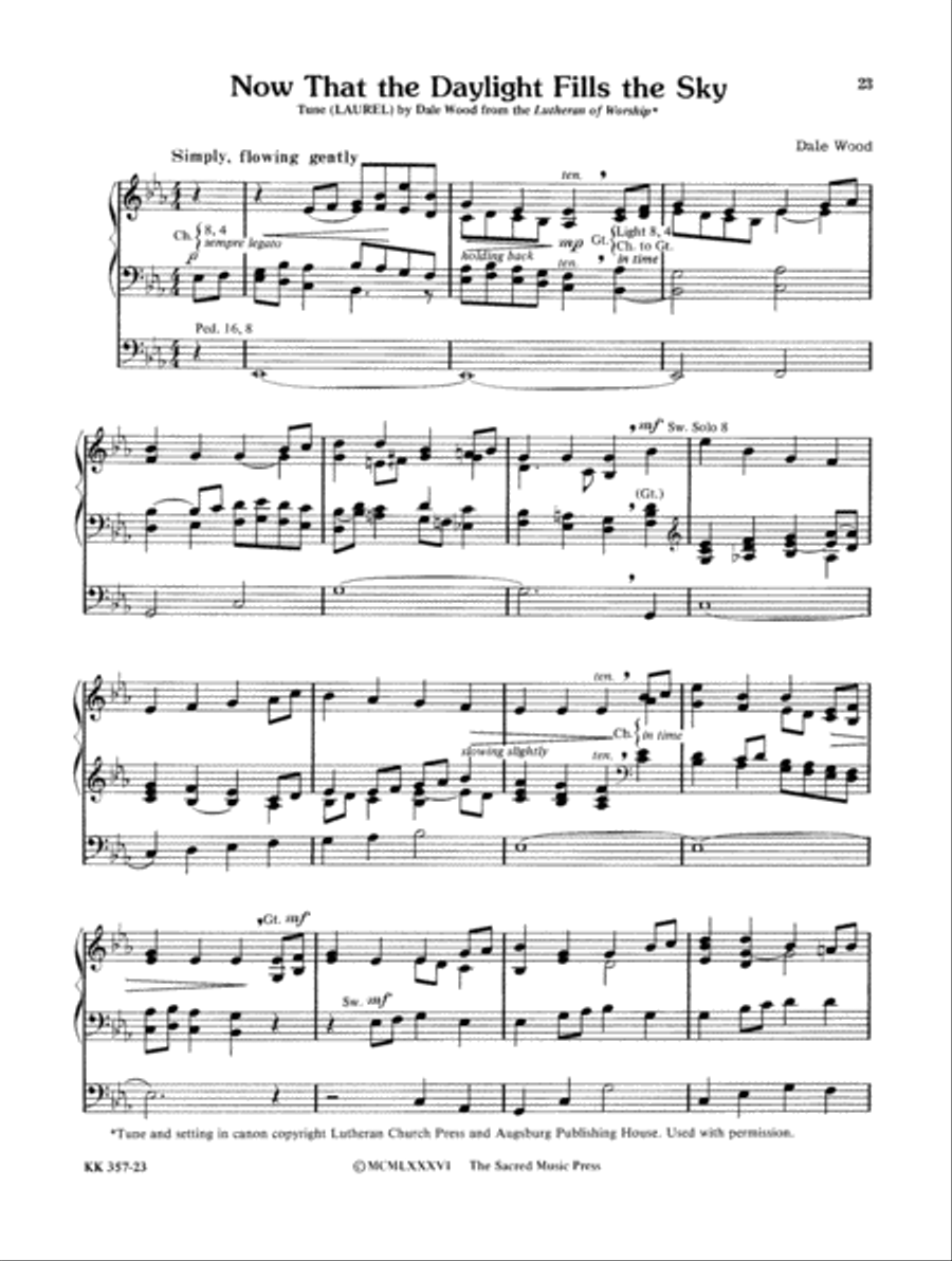 Wood Works for Organ, Book 1 Organ Solo scores gallery preview page 16