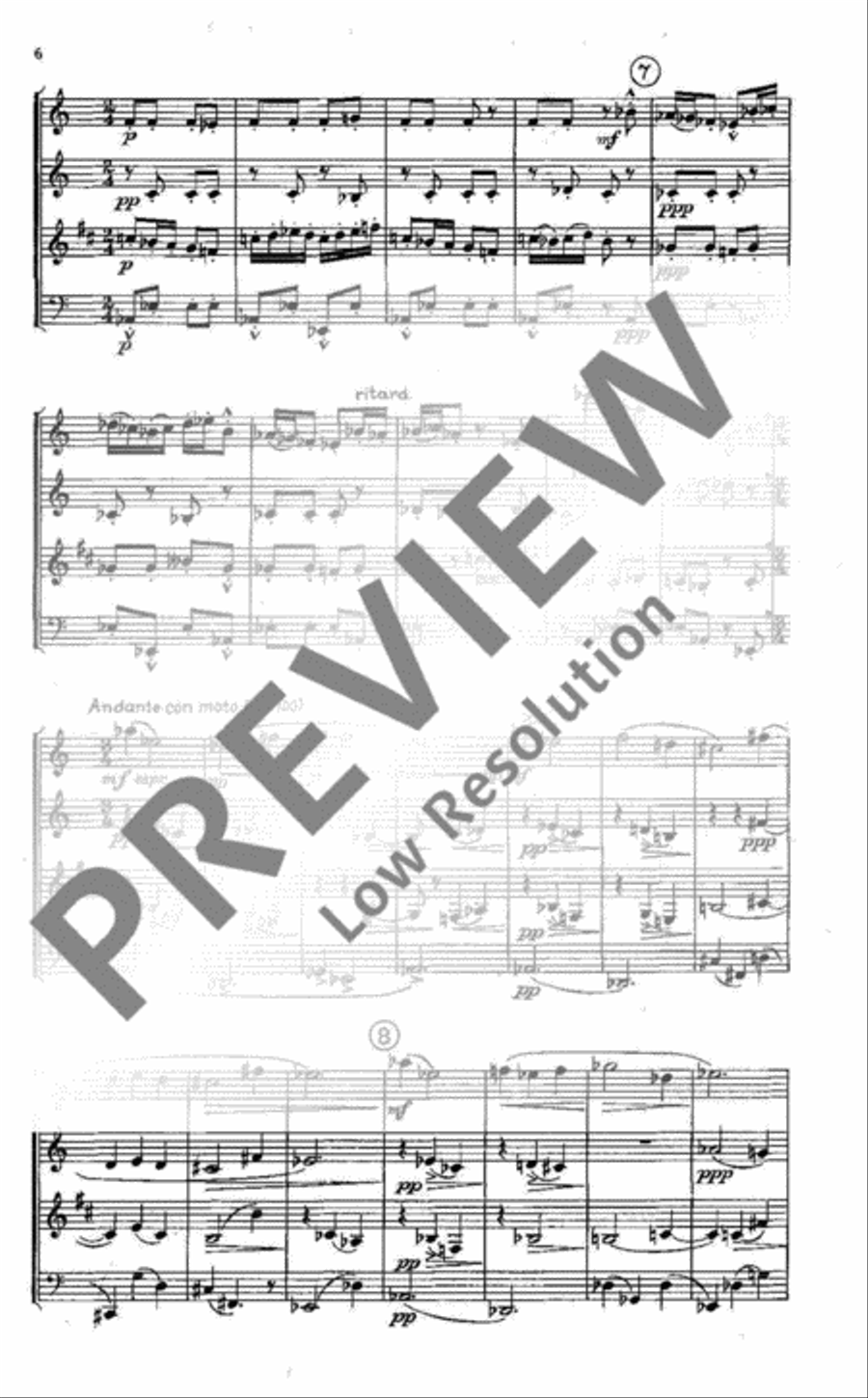 Quartet Bassoon scores gallery preview page 7