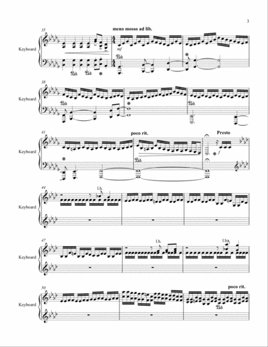 Slightly Distracted Piano Solo scores gallery preview page 3