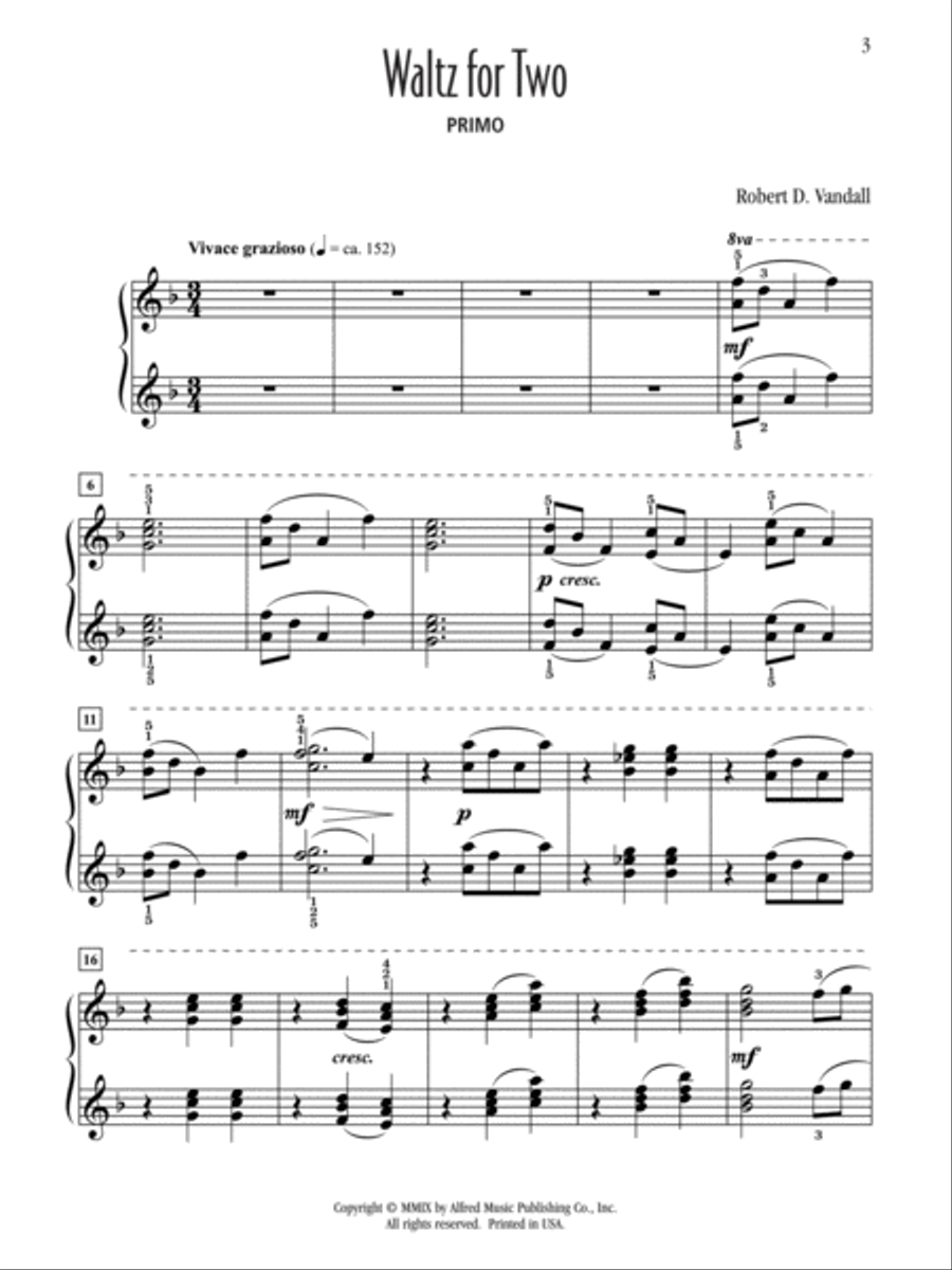 Waltz for Two Small Ensemble scores gallery preview page 3