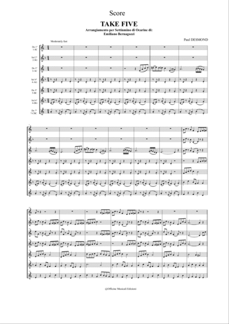 Take Five Small Ensemble scores gallery preview page 4