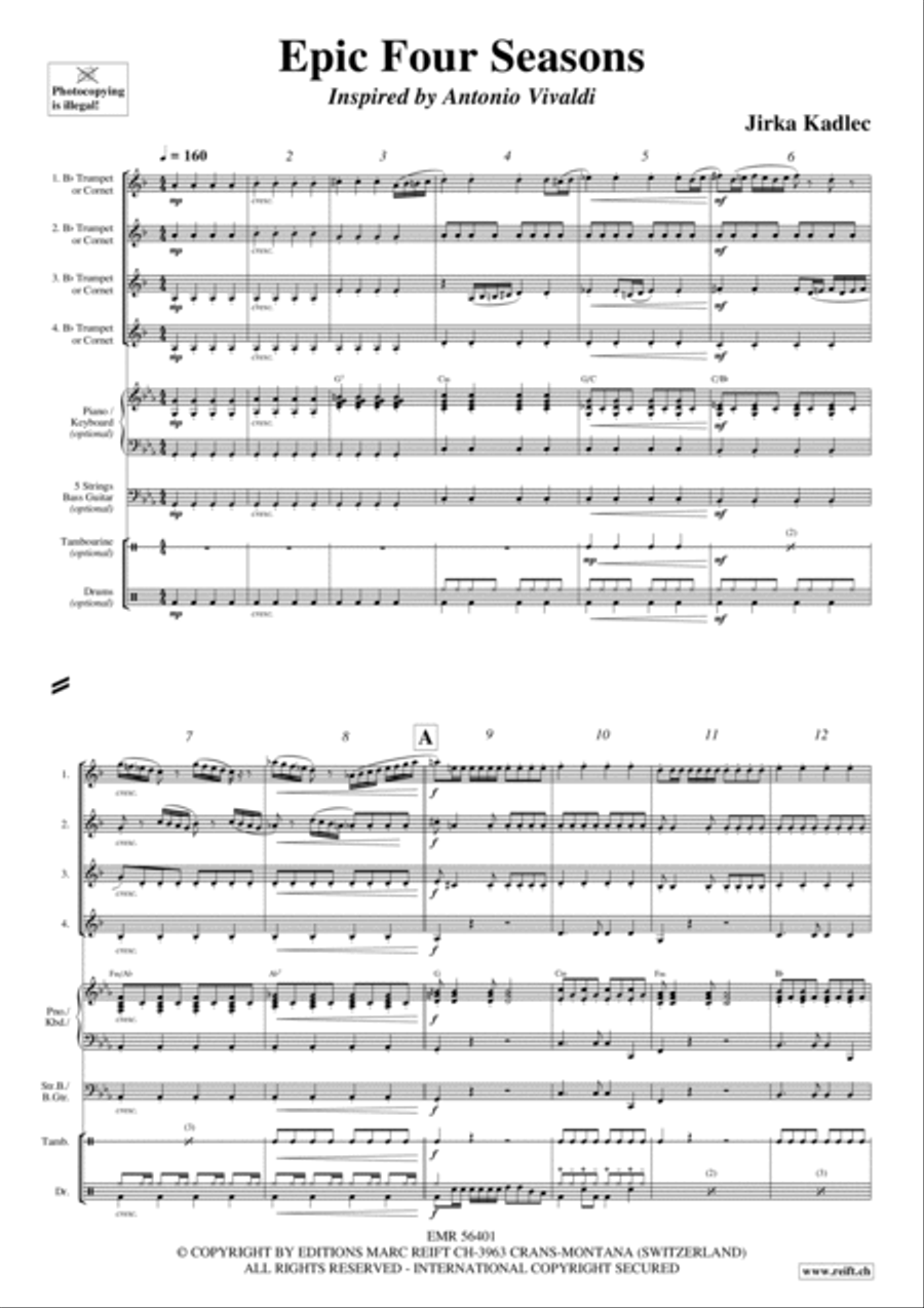 Epic Four Seasons Cornet scores gallery preview page 3