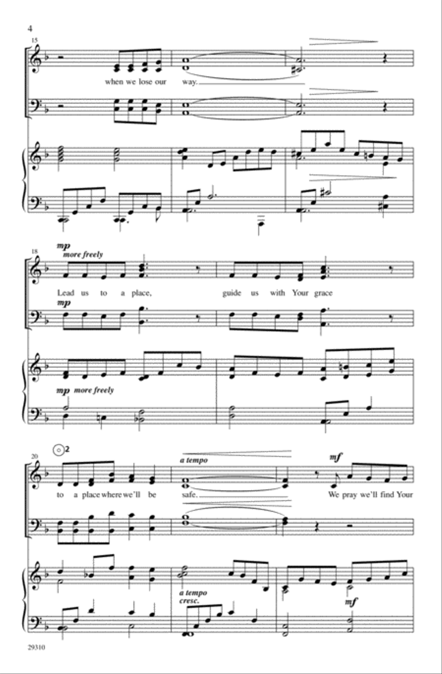 The Prayer 4-Part scores gallery preview page 3