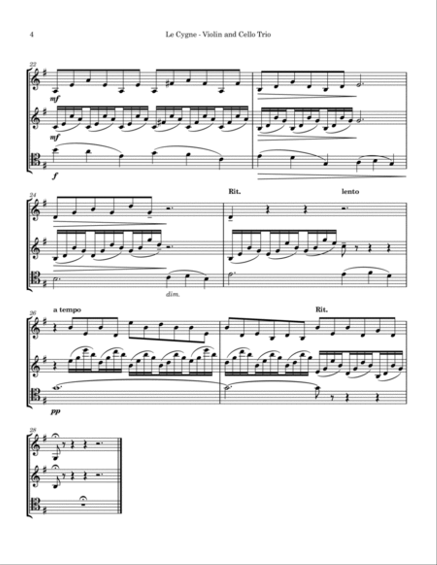 Le Cygne Le Cygne String Trio scores gallery preview page 4
