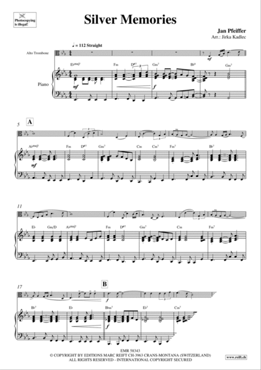 Silver Memories Piano Accompaniment scores gallery preview page 4