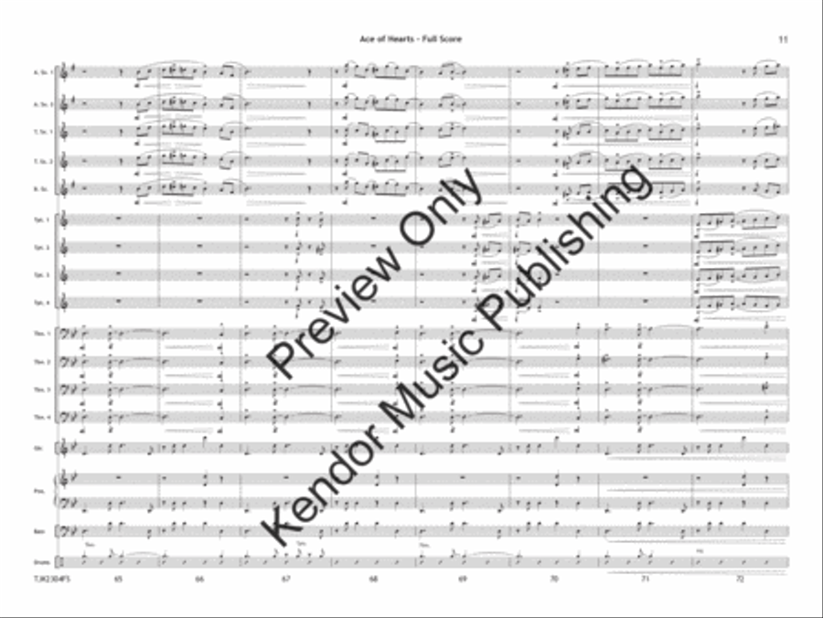A Long Way to Go (Score) Jazz Ensemble scores gallery preview page 12