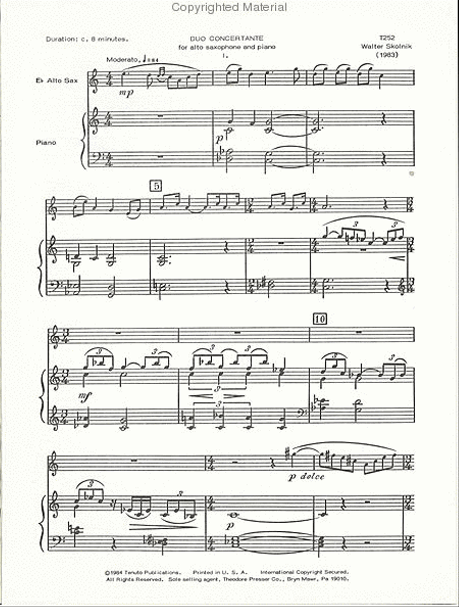 Duo Concertante Duo Concertante Chamber Music scores gallery preview page 2