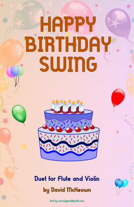 Book cover for Happy Birthday Swing, for Flute and Violin Duet
