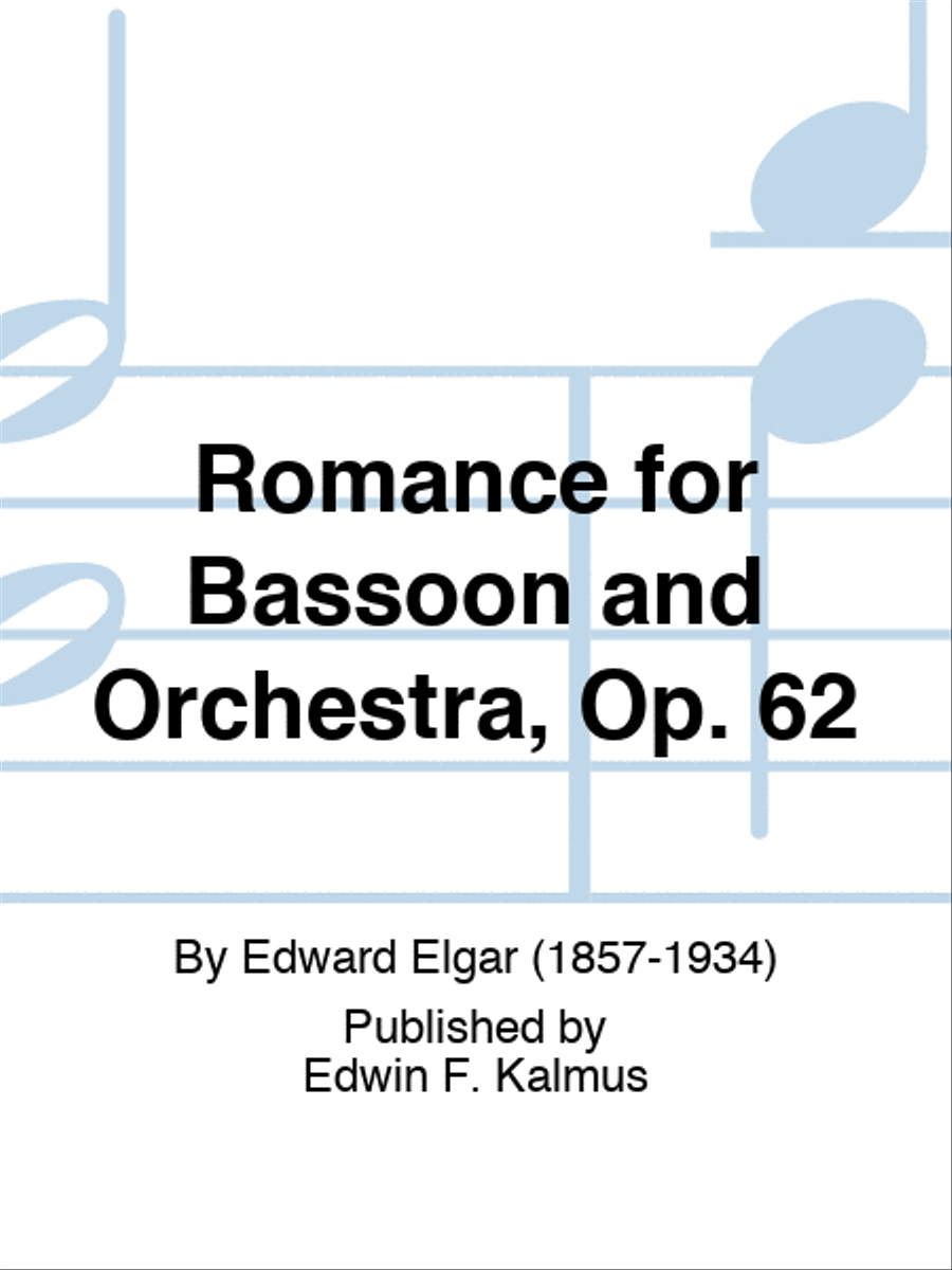 Romance for Bassoon and Orchestra, Op. 62 Orchestra scores gallery preview page 1