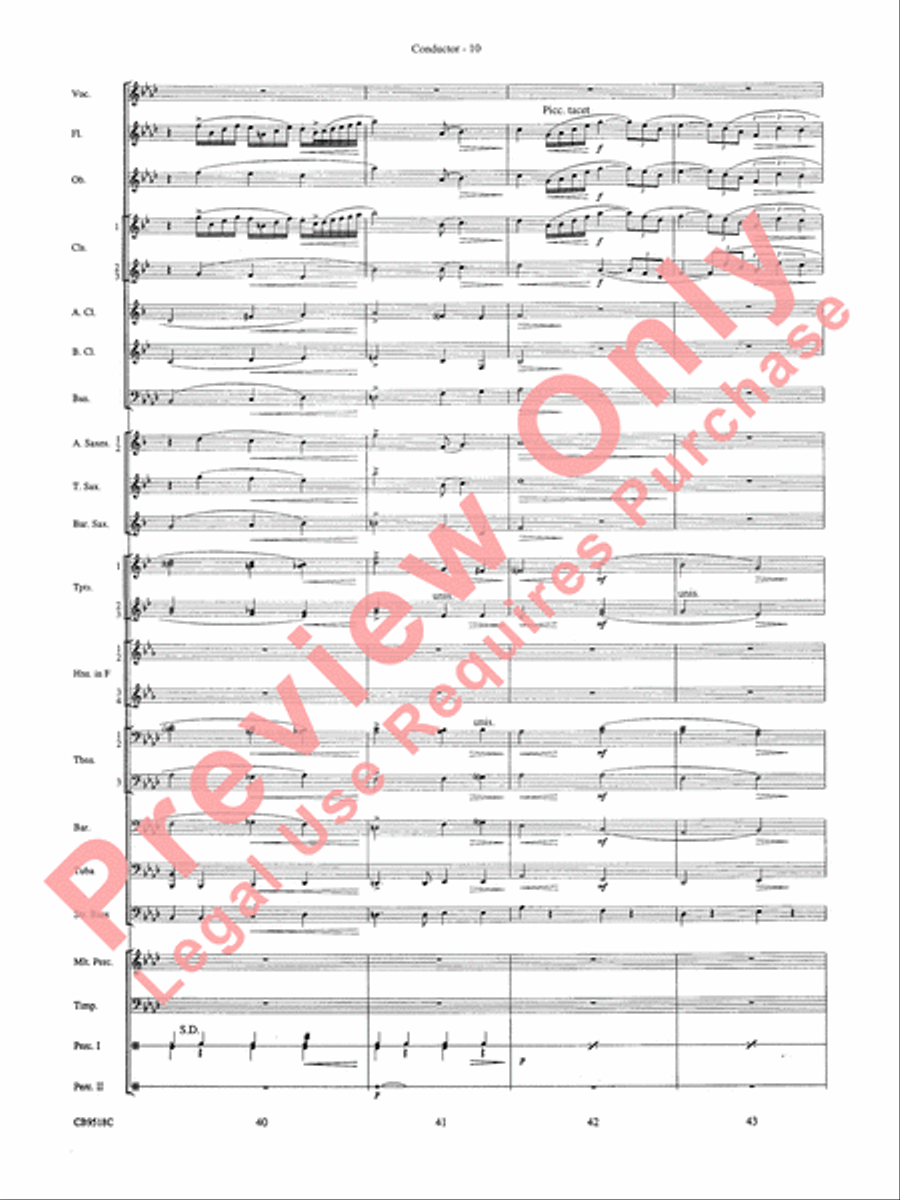 Someone to Watch Over Me Concert Band scores gallery preview page 12