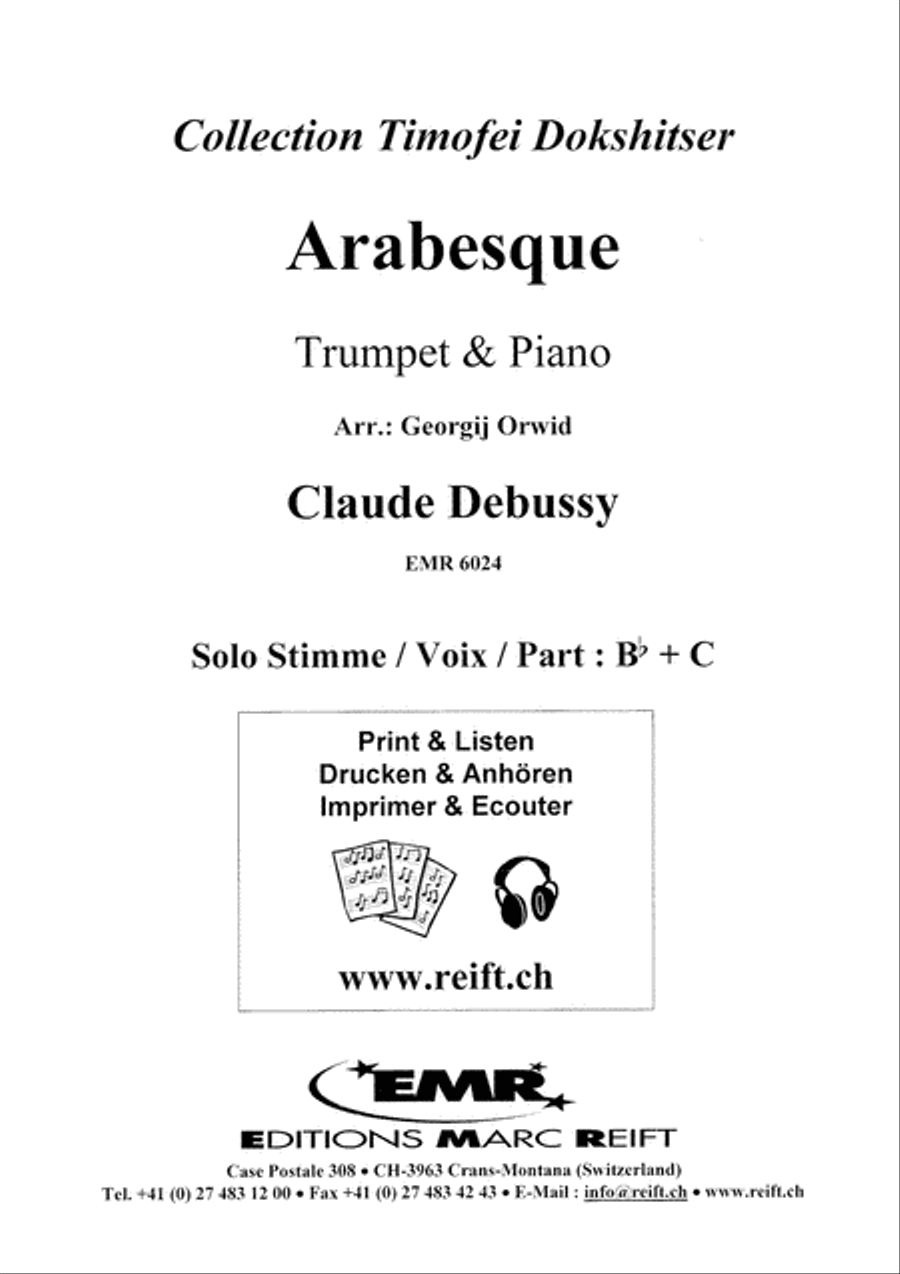 Arabesque No. 1 Trumpet Solo scores gallery preview page 2