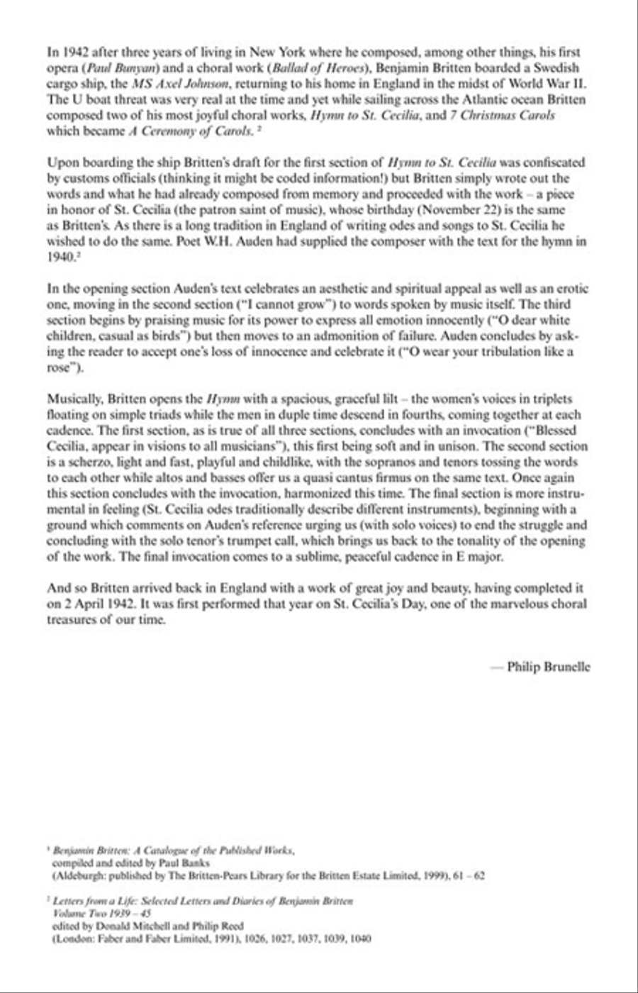 Hymn to St. Cecilia SSATB scores gallery preview page 4