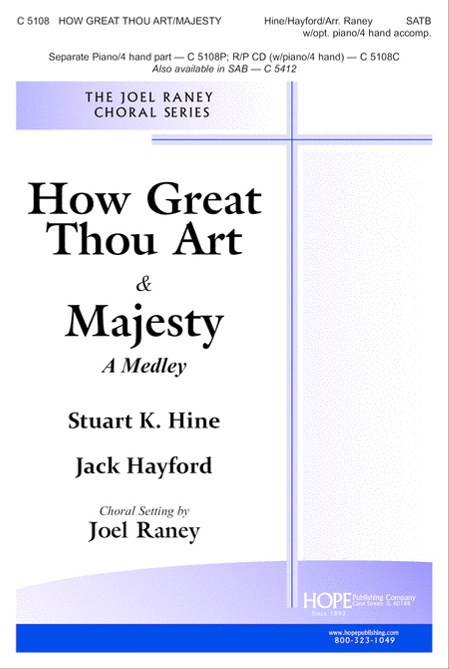 How Great Thou Art/Majesty 4-Part scores gallery preview page 2