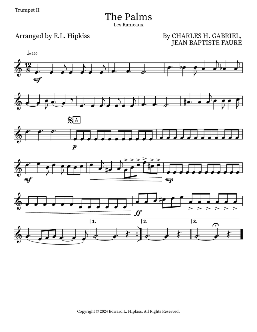 The Palms (Les Rameaux) Brass Ensemble scores gallery preview page 5