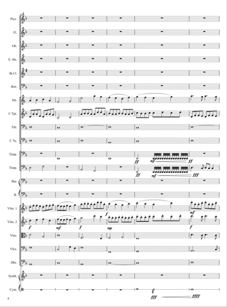 Battle Full Orchestra scores gallery preview page 4